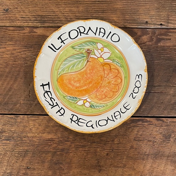 IL FORNAIO FESTA REGIONALE 2003 VINTAGE ITALIAN COLLECTIBLE PLATE - Picture 2 of 5